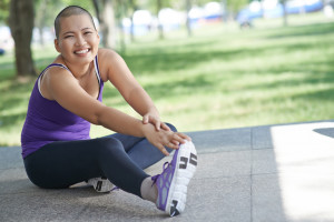 Exercising woman