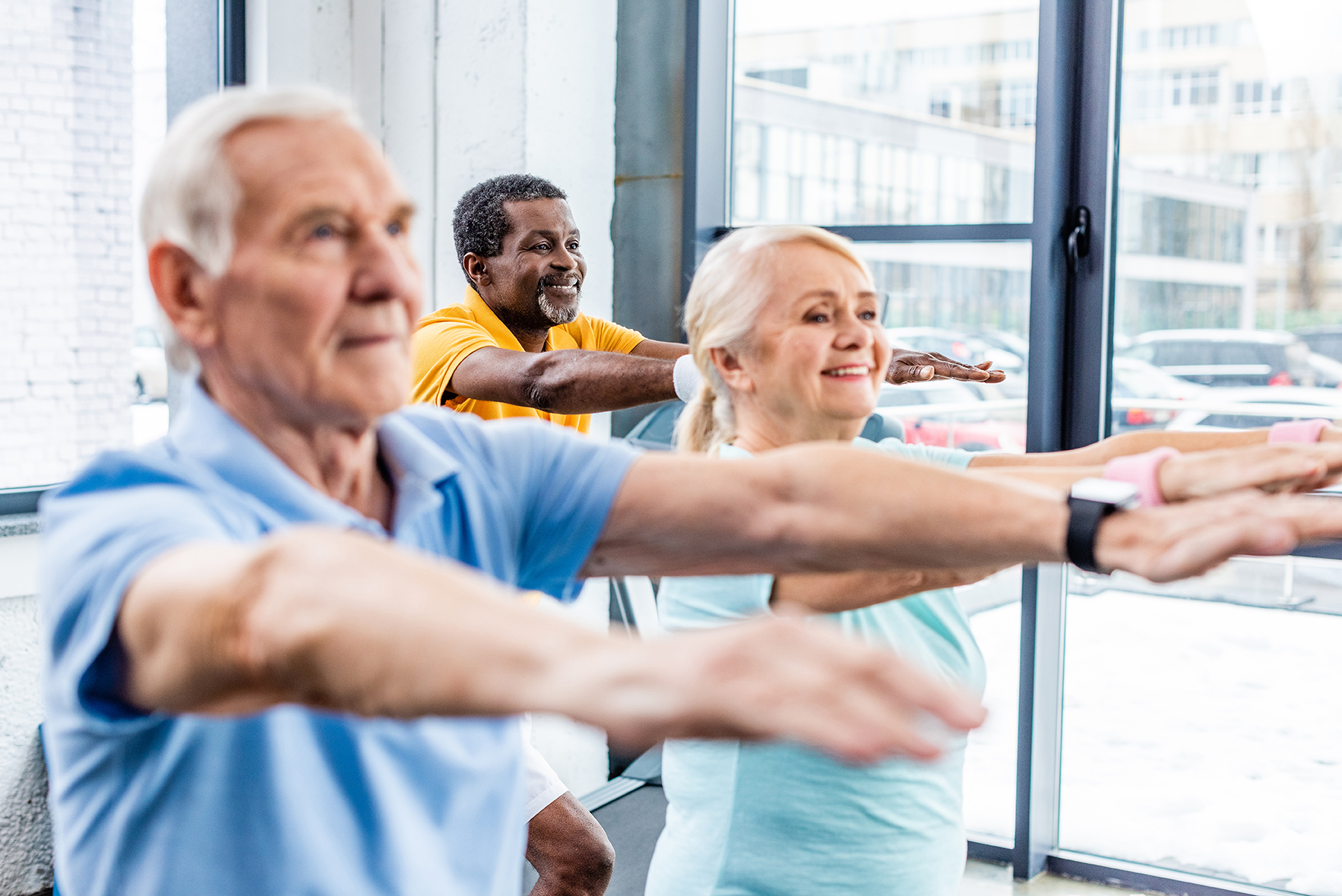 seniors exercising