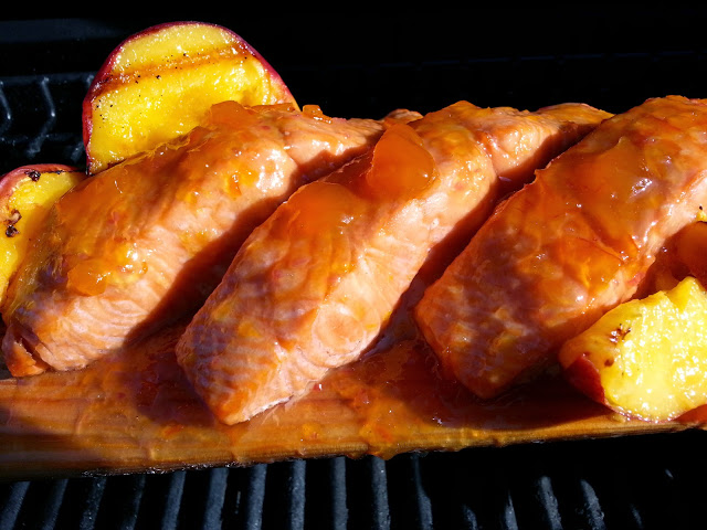 Grilled Peach Salmon